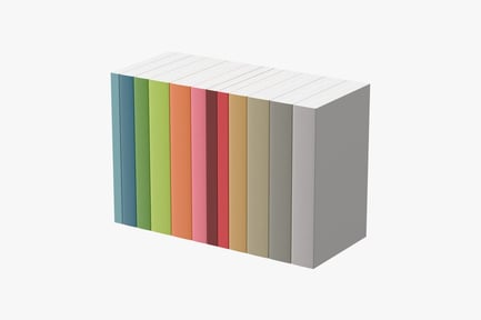 Preview: Stacked Book Collection - Colorful Spine Decor