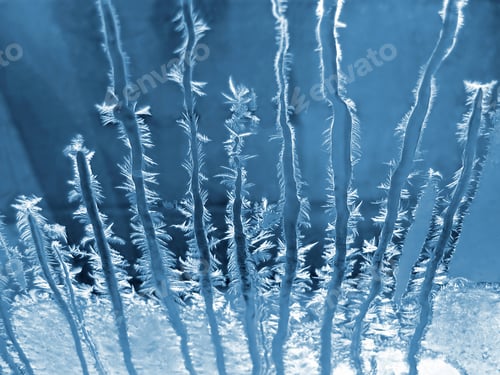 Preview: Ice pattern on winter window