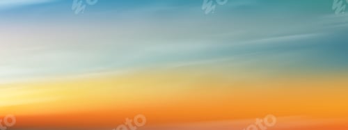 Preview: Sky Blue with cloud background,Horizon beach sunset