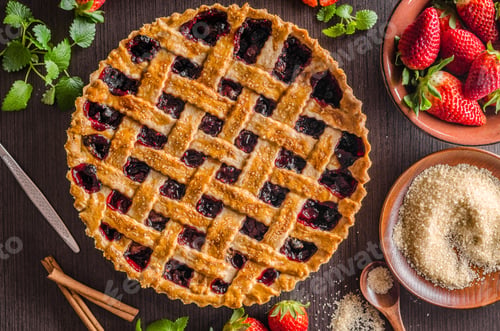 Preview: Berries rustic tart