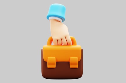 Preview: Hand emerging from a briefcase.