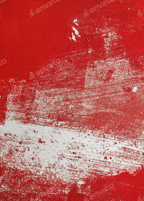 Preview: Abstract Red and White Background with Brush Strokes