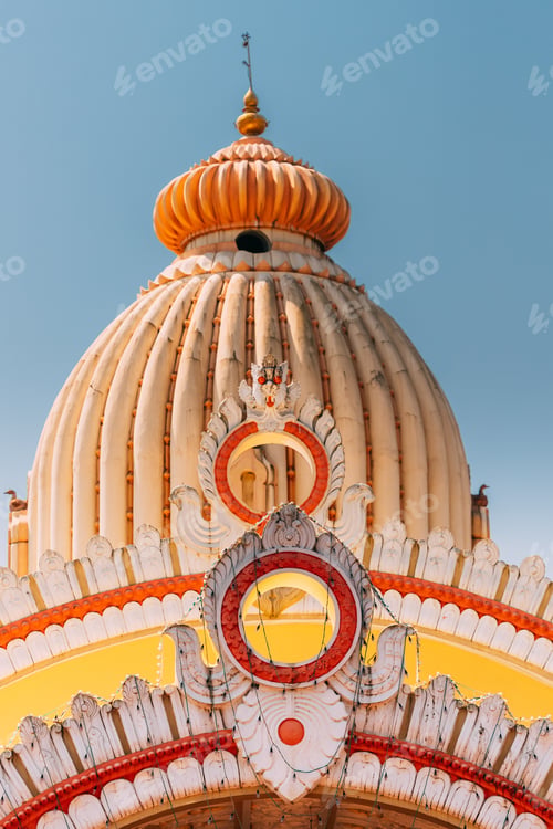 Preview: Mapusa, Goa, India. The Shree Ganesh Mandir, Ganeshpuri Temple. Famous Landmark And Popular