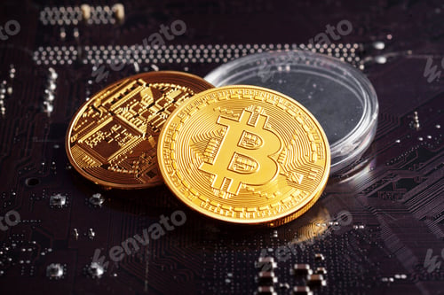 Preview: Bitcoin and a computer graphic card