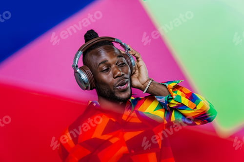 Preview: Artistic portrait with gel lights