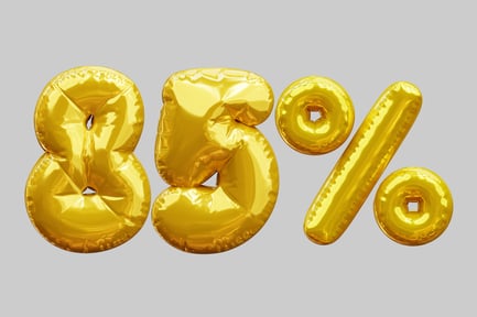 Preview: Eighty Five Percent Discount With Golden Balloons