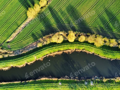 Preview: Aerial view of a river