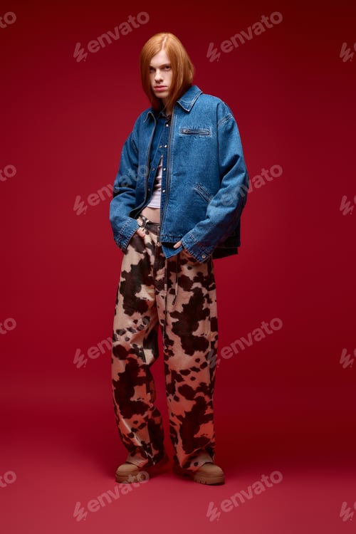 Preview: Celebrating individuality with vibrant pride and unique style in a bold setting