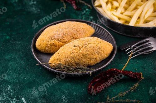 Preview: Frozen food assortment. Potato hashbrowns and french fries