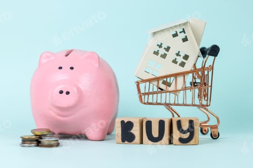 Preview: Saving To Buy House Symbolizing The Journey From Savings To Property Acquisition