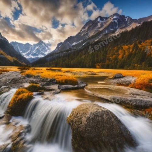 Preview: Mountain waterfall