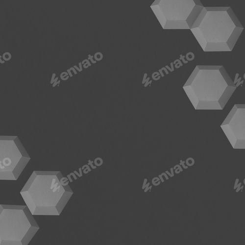 Preview: Gray paper craft hexagon patterned background