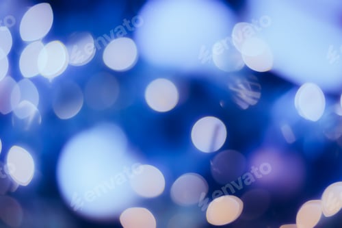 Preview: Nature Pattern- Light Bokeh Background. Celebratory Mood Magic Effect. Decorations Holiday- Design