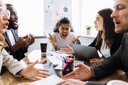 Preview: business people work woman man briefing