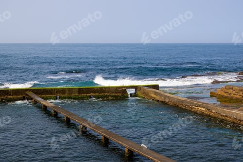 Preview: Abalone stone farm over the sea