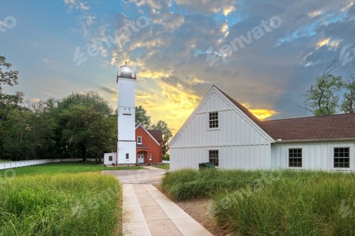 Preview: Presque Isle Lighthouse in Erie, Pennsylvania, USA