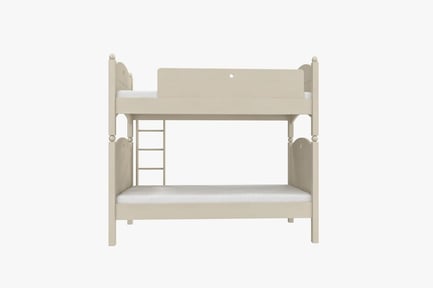 Preview: Children's Wooden Bunk Bed with Ladder