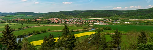 Preview: The village Herleshausen as seen from Brandenburg Castle