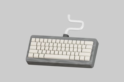 Preview: Compact gaming keyboard ivory keys