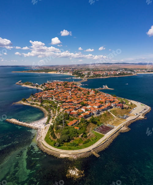 Preview: Aerial view to Nessebar city