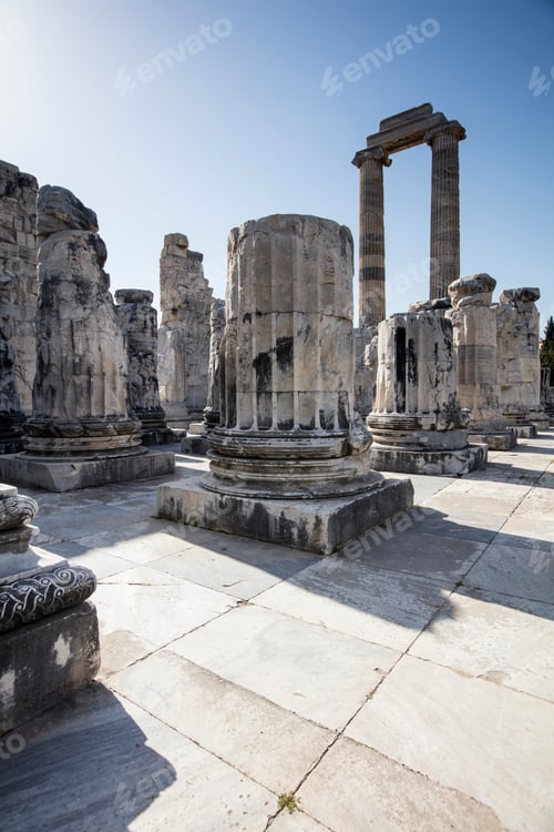 Preview: View of Temple of Apollo in antique city of Didyma, Aydin,Turkey