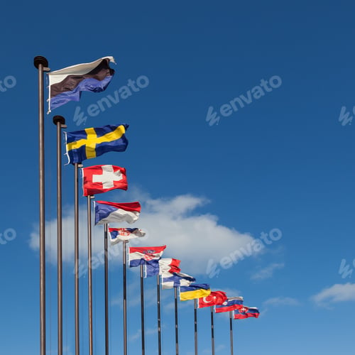Preview: National flags of different countries