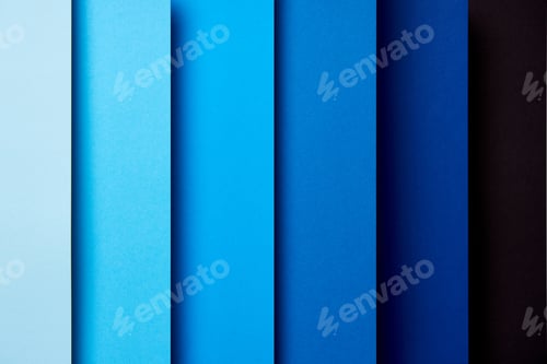 Preview: Pattern of overlapping paper sheets in blue tones