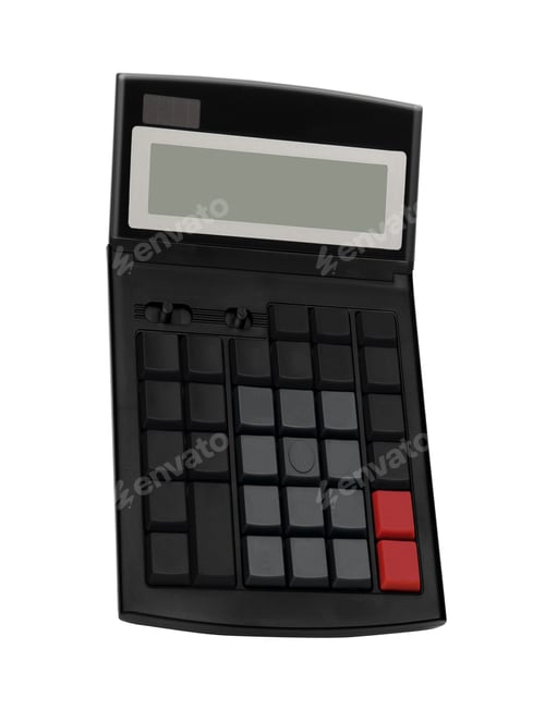 Preview: calculator isolated on white