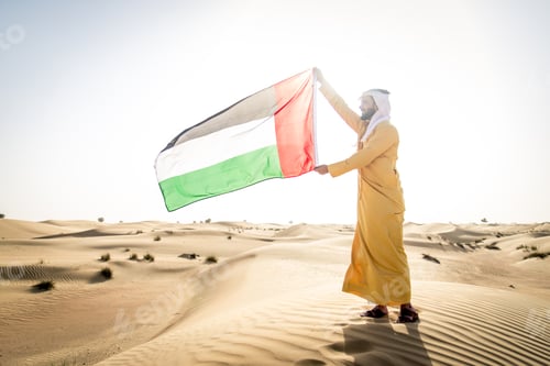 Preview: Arabic man in the desert