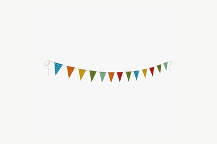 Preview: Colorful Pennant Bunting Banner