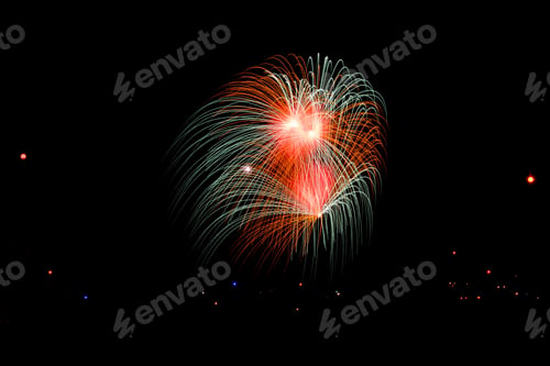 Preview: fireworks display in village of Qrendi, Malta, to celebrate the feast of St Mary on 15th August