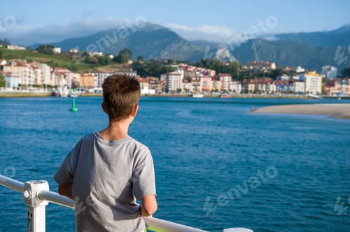 Preview: A Child enjoying vacation near the sea