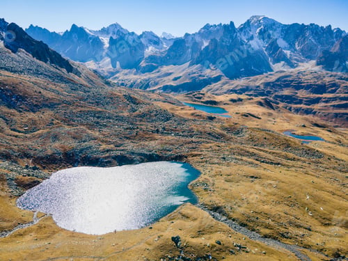 Preview: Lake Long view in Ecrins national park, France