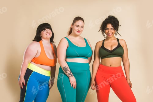 Preview: Plus size women posing for body acceptance