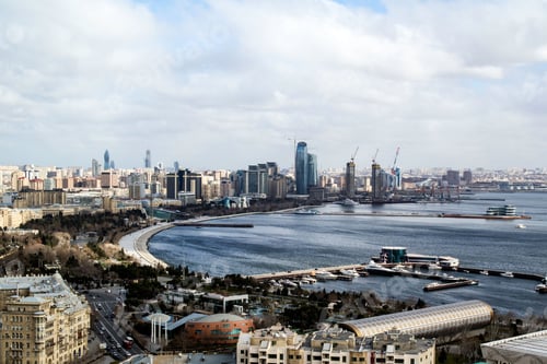 Preview: Harbour in central Baku, Azerbaijan