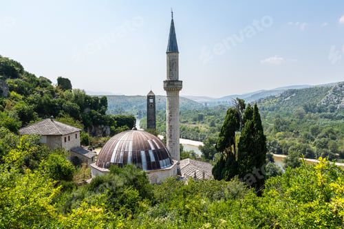 Preview: Scenic view of Pocitelj, Bosnia and Herzegovina on a sunny day