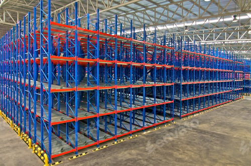 Preview: Warehouse shelving storage Inside of metal pallet racking system