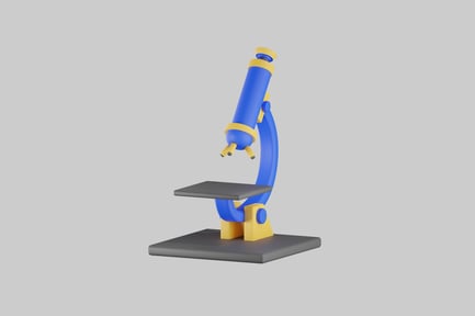 Preview: Blue and yellow microscope prop