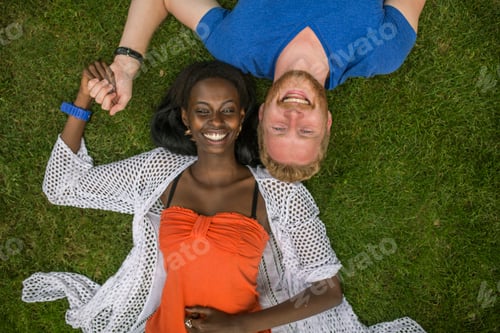 Preview: Multiracial couple in the park