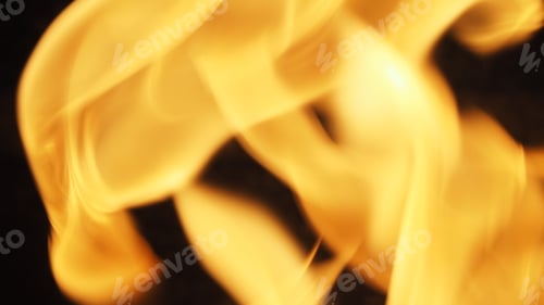 Preview: Fire for cooking is blazing.