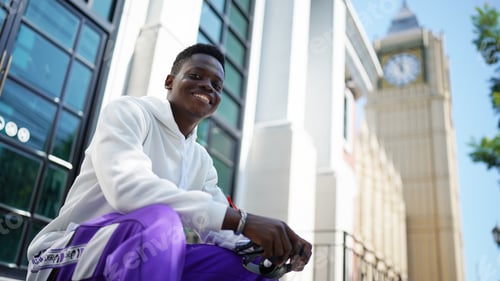 Preview: Portrait of a confident young black guy