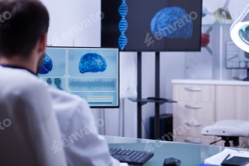 Preview: Modern technology used by young and successful doctor