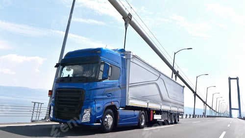 Preview: Van mockup isolated concept, Truck mock up