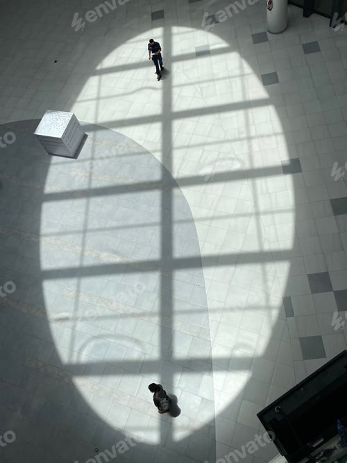 Preview: Two people under sunlight in the department store