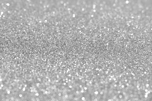 Preview: Gray and white glitter bokeh background.