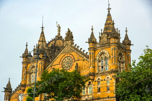 Preview: Facade of Chhatrapati Shivaji Terminus (formerly Victoria Terminus) in Mumbai, India.