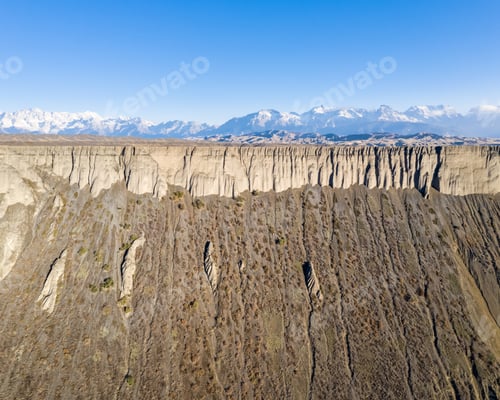 canyon scenery in xinjiang