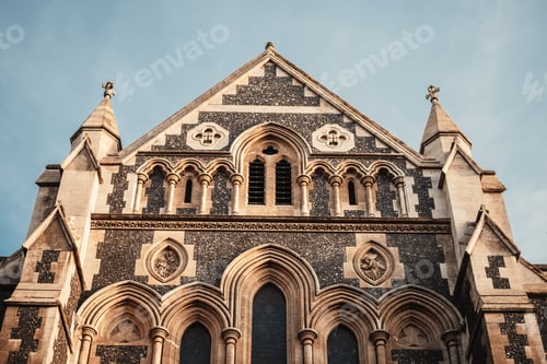 Preview: Closeup of the Duke University Chapel in Durham, North Carolina, United States