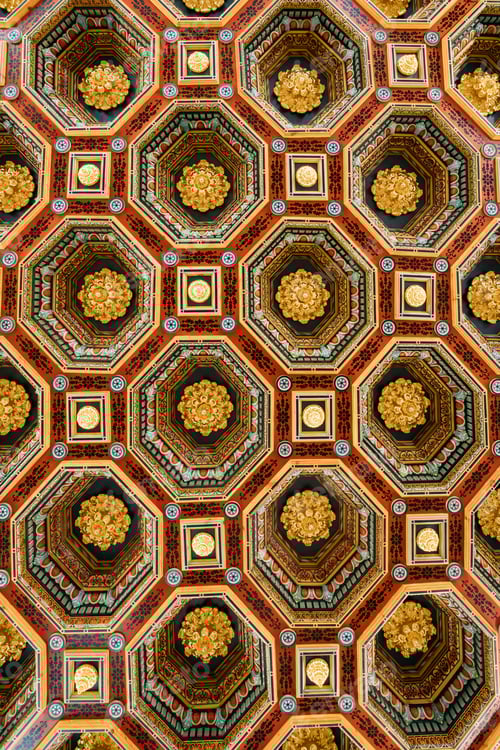 Preview: Mir, Belarus. Ceiling Roof In The Dining Room Izba In Castle Com