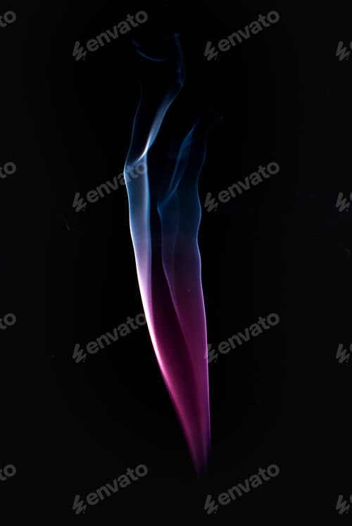 Preview: Swirls of bright blue fume